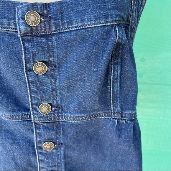 AMERICAN EAGLE DENIM BUTTON FRONT BABY DOLL TOP SIZE LARGE NWT - Picture 9 of 11